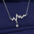 New Fashion 925 Sterling Silver Jewelry Round Zircon Pendants Necklaces Women Fine Semi Rhinestone Circle Clavicle Chain Choker