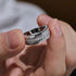 Newshe Men's 925 Sterling Silver Moissanite Ring Brilliant D Color VVS1 GRA Certified Eternity Band Wedding Engagement Jewelry