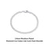 Rinntin 18K Gold Over 925 Sterling Silver 3mm Italian Cuban Chain Bracelet for Women Men Trendy Silver Bracelet Jewelry SB123