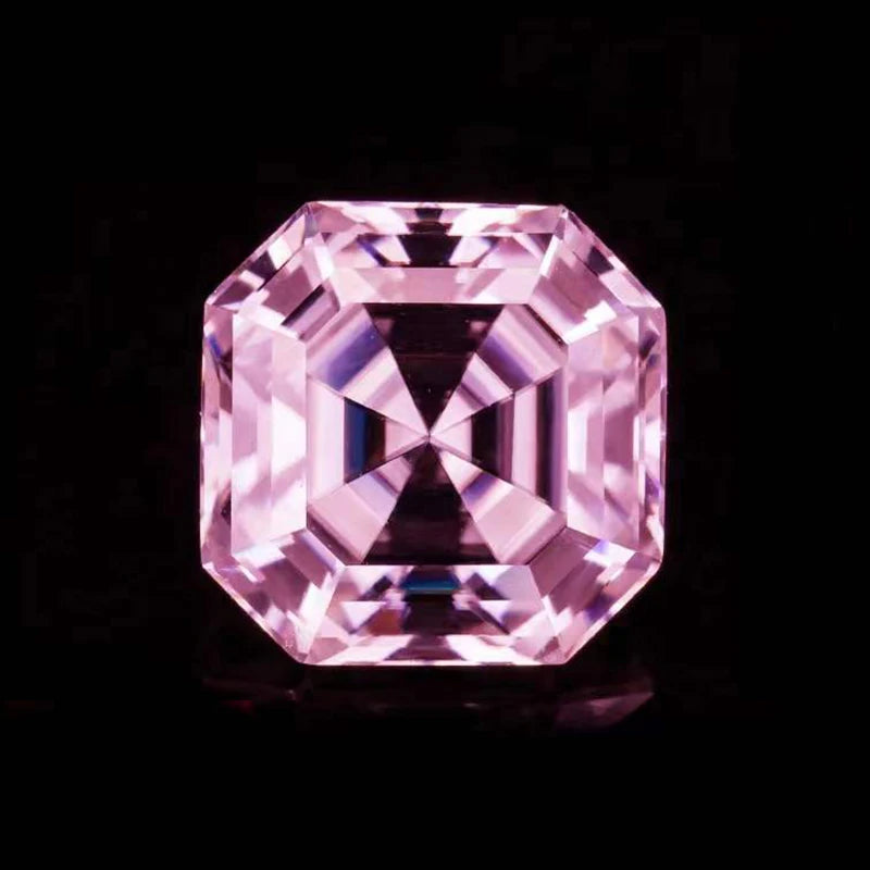 Real Pink VVS1 D Color Moissanite Loose Stones 0.5ct-5ct Gemstone Pass Diamond Tester with GRA Certificate for DIY Fine Jewelry