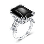 Unique 100% 925 Sterling Silver Aquamarine Ring For Women Vintage Filigree Persian Design Ring Anniversary Fine Jewelry Gifts