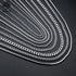 Rinntin Vintage 925 Sterling Silver Link Necklace Fashion Women Men Dainty Neck Chain Hip Hop Rhodium Neck Jewelry Gift SC21