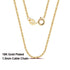 Rinntin 925 Sterling Silver Cable Link Chain Necklace for Women 45cm/50cm/55cm Simple Women's Neck Chain Silver Jewelry SC06