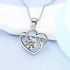 New Fashion 925 Sterling Silver Jewelry Round Zircon Pendants Necklaces Women Fine Semi Rhinestone Circle Clavicle Chain Choker