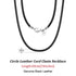 Rinntin Genuine Italian 2mm Brown Leather Cord Chain Necklace for Women Men with 925 Sterling Silver Clasp Trendy Jewelry SC62