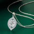 New 925 Sterling Silver Jewelry Elegant Feather Zircon Pendants Necklaces Women Fashion Exquisite Symbol CZ Wild Clavicle Chain