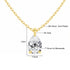 14K Gold Pear Cut Moissanite Diamond Necklaces for Women 0.5ct 1ct 2ct D VVS1 Solitaire Pendant Wedding Jewelry Certified