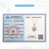14K Gold Twist Round Cut Moissantie Diamond Necklace for Women Love Engagement k Gold Pendant Certificate Factory Wholesale