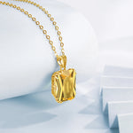 SILVERCHAKRA 585 14k Gold Color Necklaces Black Onyx Gemstones Pendant Necklace For Women 925 Sterling Silver Fine Jewelry
