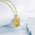 SILVERCHAKRA 585 14k Gold Color Necklaces Black Onyx Gemstones Pendant Necklace For Women 925 Sterling Silver Fine Jewelry
