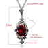 Hand Made Real 925 Sterling Silver Garnet Stone Necklace Pendant For Women Statement Vintage Fine Jewelry Mother Trendy Gifts