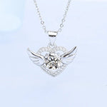 925 Sterling Silver Necklace For Women Round Pendent Sparkling Pave CZ Necklace Fashion Anniversary Birthday Jewelry Gifts N755