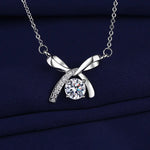 925 Sterling Silver Necklace For Women Round Pendent Sparkling Pave CZ Necklace Fashion Anniversary Birthday Jewelry Gifts