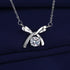 925 Sterling Silver Necklace For Women Round Pendent Sparkling Pave CZ Necklace Fashion Anniversary Birthday Jewelry Gifts