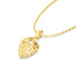 Recommend Lucky Acorn 14K Gold Pendant with Sterling Silver Chain Necklace for Women 3 Moissanite Stones Christmas Party Gifts