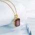 SILVERCHAKRA 585 14k Gold Color Necklaces Black Onyx Gemstones Pendant Necklace For Women 925 Sterling Silver Fine Jewelry