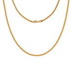 Rinntin Genuine 925 Sterling Silver Italian 2.0mm Franco Link Chain Necklace for Women Vintage Silver Dainty Jewelry SC92
