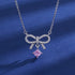 925 Sterling Silver Necklace For Women Round Pendent Sparkling Pave CZ Necklace Fashion Anniversary Birthday Jewelry Gifts N755