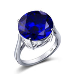 Garnet Wedding Ring Women Solid 925 Sterling Silver Rings Big Round Gemstone Ringly Carve Vintage Daily Fine Jewelry