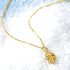 Recommend Lucky Acorn 14K Gold Pendant with Sterling Silver Chain Necklace for Women 3 Moissanite Stones Christmas Party Gifts