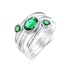 Real Silver 925 Ring For Women Mystic Rainbow Topaz Gemstone Ring Creative Statement Fashion Jewelry Wholesale Christmas Gifts