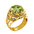 Vintage Rings For Men Genuine 925 Sterling Silver Male Ring 13*13mm Mystic Topaz Round Cut Stone Men's Jewelry Beautiful