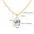 14K Gold Pear Cut Moissanite Diamond Necklaces for Women 0.5ct 1ct 2ct D VVS1 Solitaire Pendant Wedding Jewelry Certified