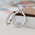 Newshe Certified Moissanite Rings Set for Women 7*7mm Princess Cut 925 Sterling Silver Quality Wedding Jewelry