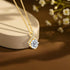 14K Gold Twist Round Cut Moissantie Diamond Necklace for Women Love Engagement k Gold Pendant Certificate Factory Wholesale