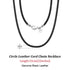 Rinntin Genuine Italian 2mm Brown Leather Cord Chain Necklace for Women Men with 925 Sterling Silver Clasp Trendy Jewelry SC62