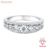 Newshe Moissanite Rings for Women GRA Certified Promise Wedding Engagement Exquisite Designed Ring White Gold Plated Band