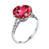 Dark Red Garnet Ring for Women's Silver Rings 925 Genuine Flower Charms Brand Wedding Engagement Jewelry Anniversary Gift