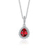 925 Sterling Silver Necklace For Women Round Pendent Sparkling Pave CZ Necklace Fashion Anniversary Birthday Jewelry Gifts