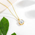 Unique Original 14K Gold Necklaces for Women Sugar Cube Asscher Cut 2ct Moissanite Diamond Stone AU585 Pendant Anniversary Gifts