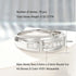 Newshe Certified Moissanite Rings for Men D Color VVS1 Brilliant Wedding Band High-Quality White Gold Plated Jewelry