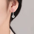 1CT Full Moissanite Heart Earrings For Women Girls DVVS1 925 Sterling Silver Sparkling Engagement Jewelry High Quality