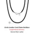 Rinntin Genuine Italian 2mm Brown Leather Cord Chain Necklace for Women Men with 925 Sterling Silver Clasp Trendy Jewelry SC62