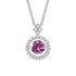 BIJOX STORY 1 CT Moissanite Pendant For Women Simulated Diamond Necklace S925 Sterling Silver Jewelry Girl Valentine's Day Gift