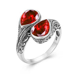 Woman Rings Rainbow Mystic Topaz Stone Eye of God Real 925 Silver Ring Female Dating Party Fine Jewelry