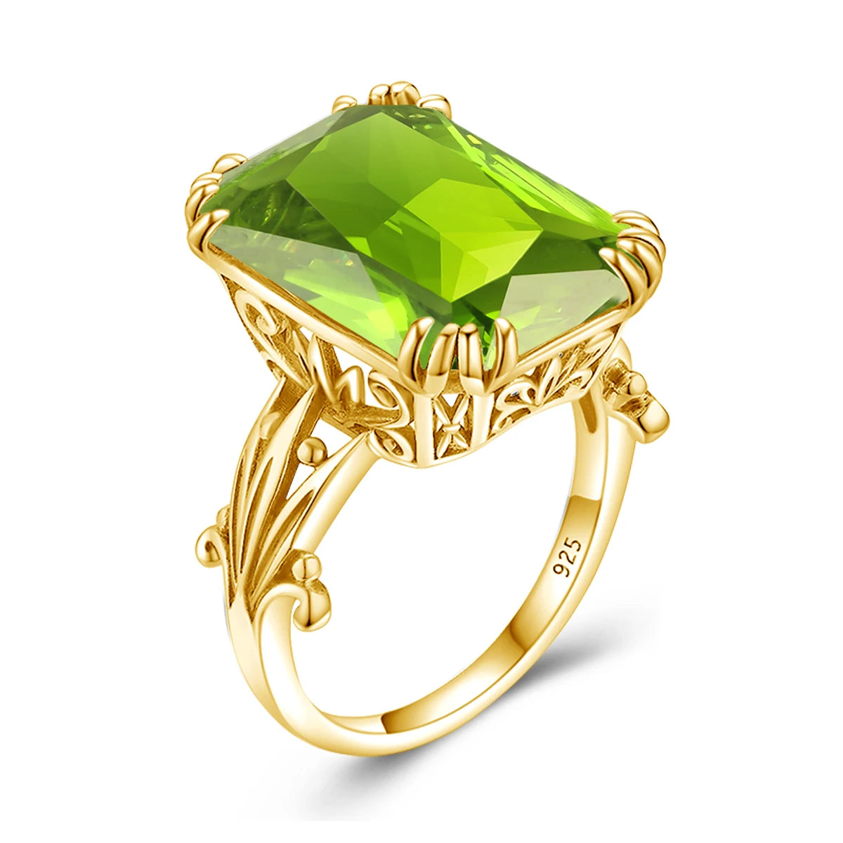 Unique 100% 925 Sterling Silver Aquamarine Ring For Women Vintage Filigree Persian Design Ring Anniversary Fine Jewelry Gifts
