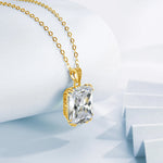 SILVERCHAKRA 585 14k Gold Color Necklaces Black Onyx Gemstones Pendant Necklace For Women 925 Sterling Silver Fine Jewelry