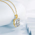 SILVERCHAKRA 585 14k Gold Color Necklaces Black Onyx Gemstones Pendant Necklace For Women 925 Sterling Silver Fine Jewelry