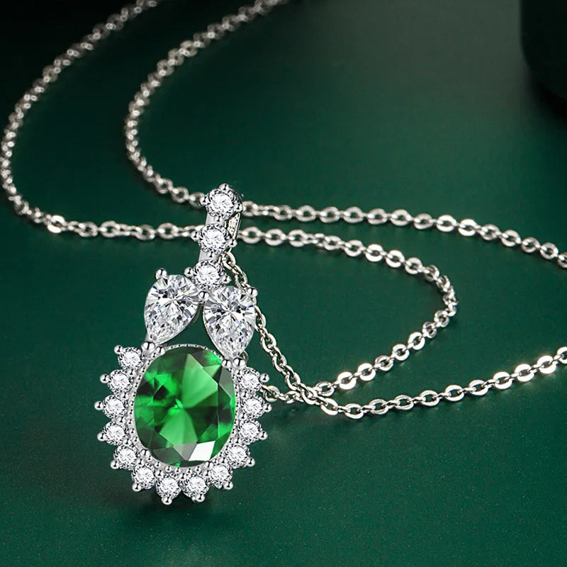 New 925 Sterling Silver Jewelry Elegant Feather Zircon Pendants Necklaces Women Fashion Exquisite Symbol CZ Wild Clavicle Chain