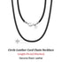 Rinntin Genuine Italian 2mm Brown Leather Cord Chain Necklace for Women Men with 925 Sterling Silver Clasp Trendy Jewelry SC62