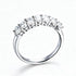 A Simple Unisex Couple's Ring in 925 Sterling Silver with a 2.1-Carat Oval Moissanite, Perfect for Dates and Parties.