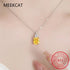 100% 925 Sterling Silver 9*10mm Yellow Ice Cut Topaz High Carbon Diamoind Pendant Necklace For Women Party Fine Jewelry