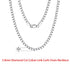 Rinntin 925 Sterling Silver Italian 2.6/3.7/5.0mm Flat Mariner Chain Necklace for Women Men Fashion Neck Chain Jewelry SC78