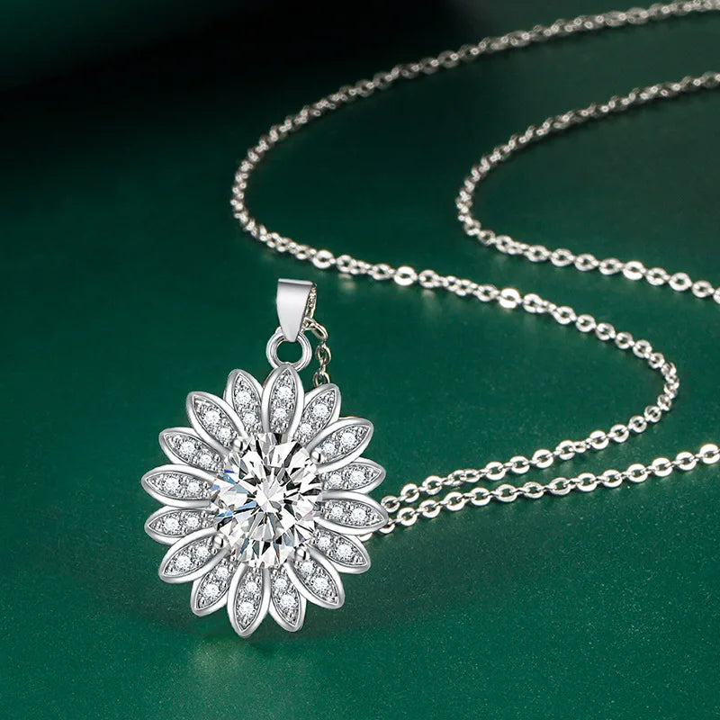 New 925 Sterling Silver Jewelry Elegant Feather Zircon Pendants Necklaces Women Fashion Exquisite Symbol CZ Wild Clavicle Chain