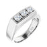 Thick 925 Sterling Silver Original Ring Moissanite Diamond Rings For Men Certified 18K Gold Plated Luxury Wedding Jewelry Gifts