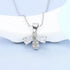 925 Sterling Silver Necklace For Women Round Pendent Sparkling Pave CZ Necklace Fashion Anniversary Birthday Jewelry Gifts